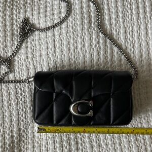 Coach Black Quilted Leather Crossbody Bag